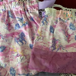 Unicorn cotton gift bags with ribbon ties